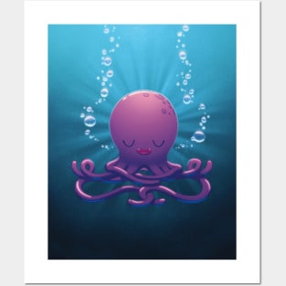 Zen Octopus Posters and Art